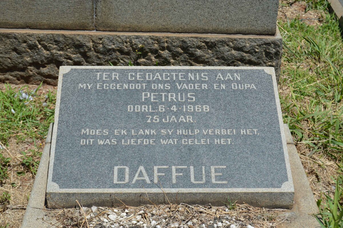 DAFFUE Petrus -1968