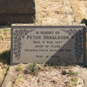 DONALDSON Peter -1927