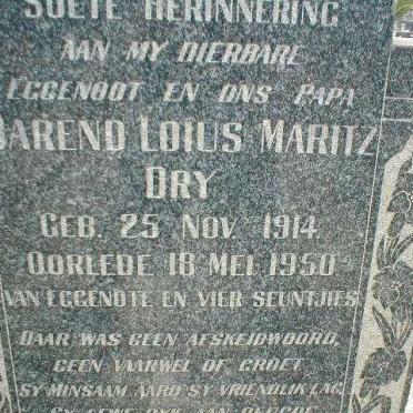 DRY Barend Louis Maritz 1914-1950