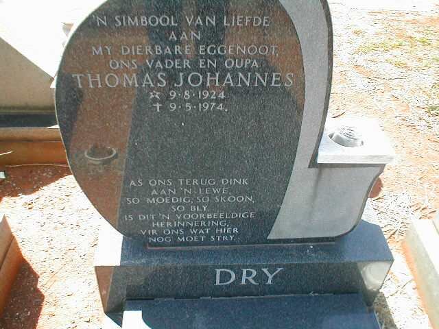 DRY Thomas Johannes 1924-1974