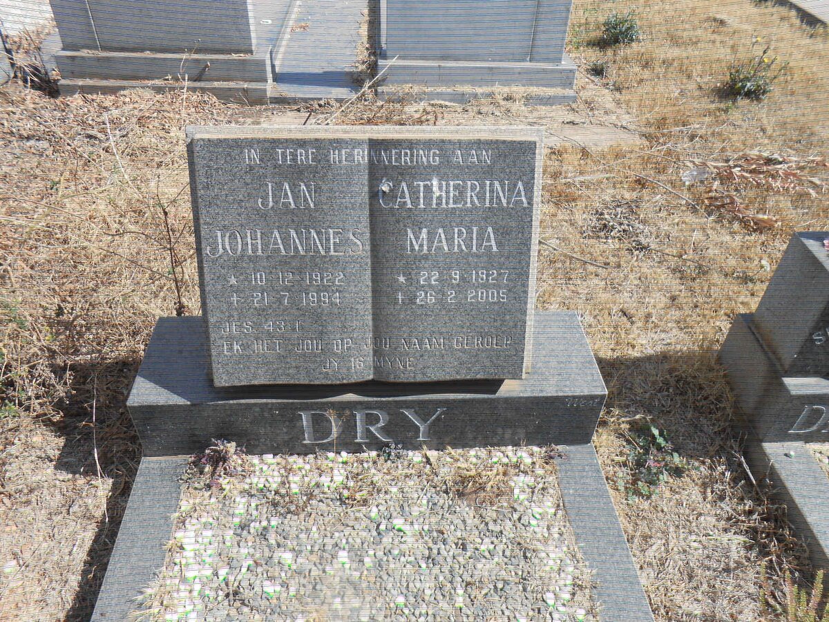 DRY Jan Johannes 1922-1994 &amp; Catherina Maria 1927-2005