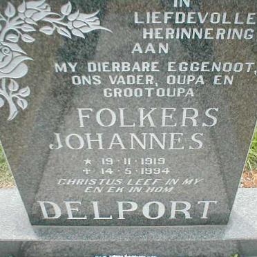 DELPORT Folkers Johannes 1919-1994