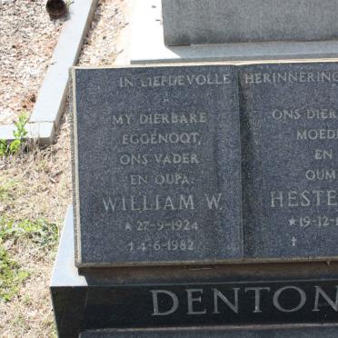 DENTON William W. 1924-1982 &amp; Hester M. 1927-