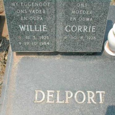 DELPORT Willie 1926-1984 &amp; Corrie 1928-