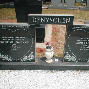 DENYSCHEN Christian Johannes 1922-1997 &amp; Agnes Louisa 1932-1980