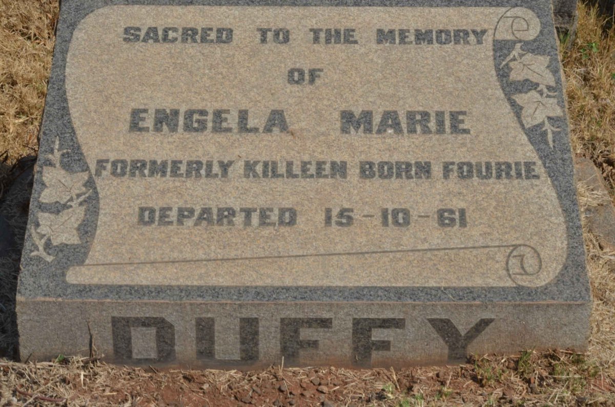 DUFFY Engela Marie formerly KILLEEN nee FOURIE -1961