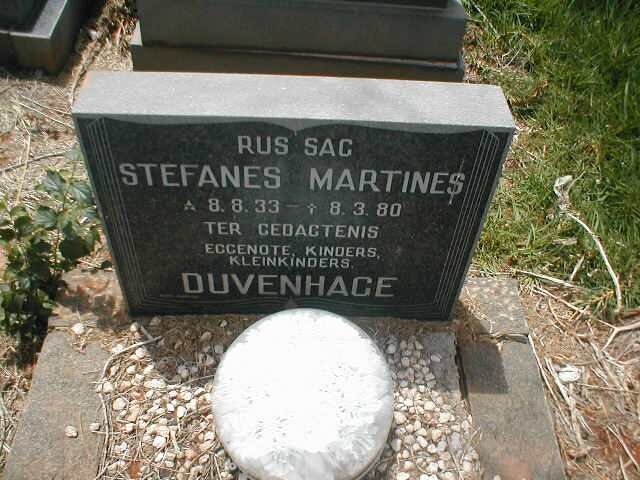 DUVENHAGE Stefanes Martines 1933-1980