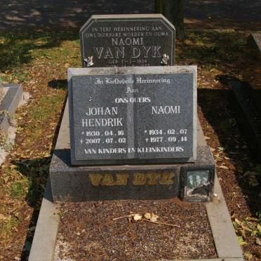 DYK Johan Hendrik, van 1930-2007 &amp; Naomi 1934-1977