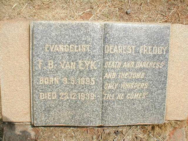 EYK F.B., van 1895-1939