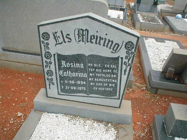 ELS Rosina Catharina nee MEIRING 1894-1975