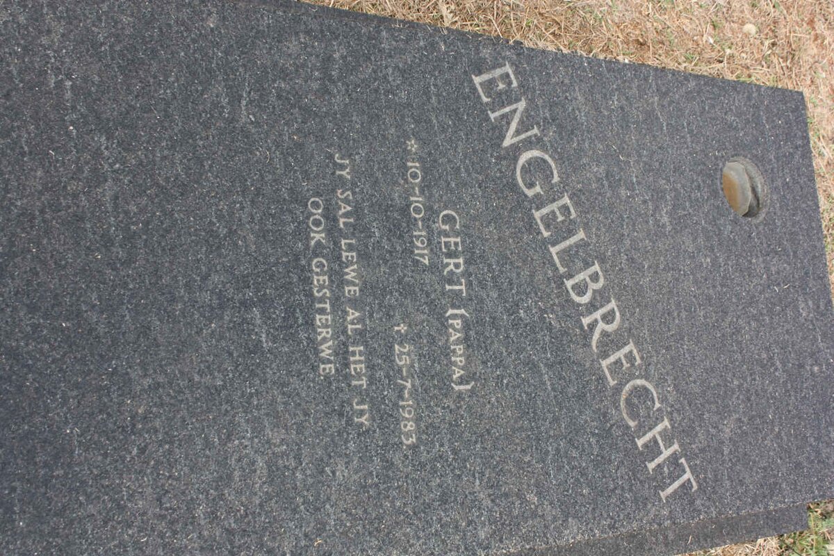 ENGELBRECHT Gert 1917-1983