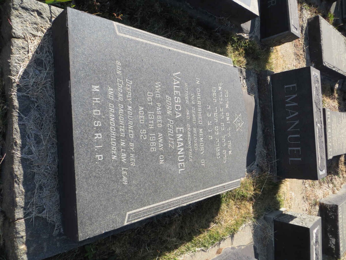 EMANUEL Valesca nee PERLITZ -1966