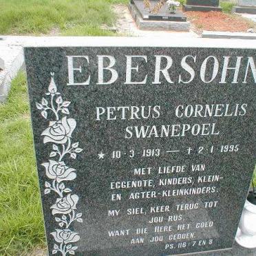 EBERSOHN Petrus Cornelis Swanepoel 1913-1995