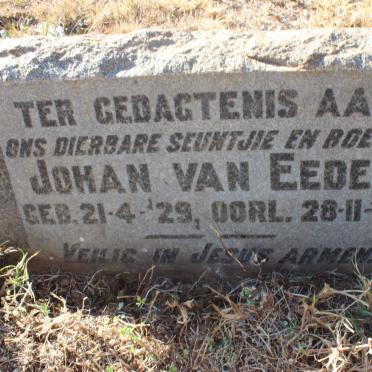 EEDEN Johan, van 1929-1929
