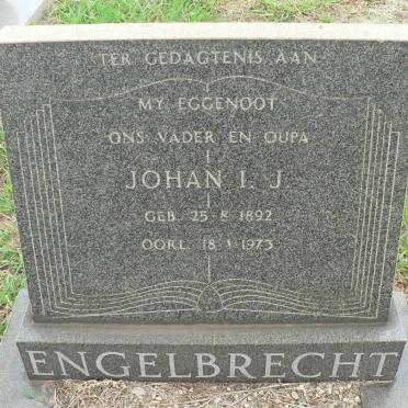 ENGELBRECHT Johan I.J. 1892-1973 &amp; Johanna M. 1908-1996