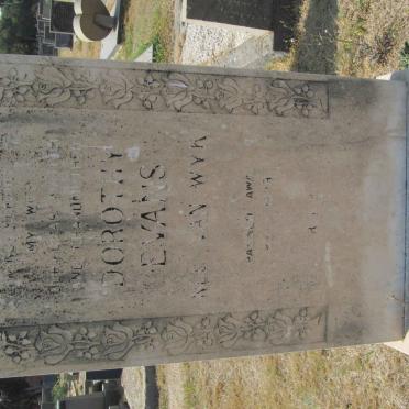 EVANS Dorothy nee VAN WYK -1979