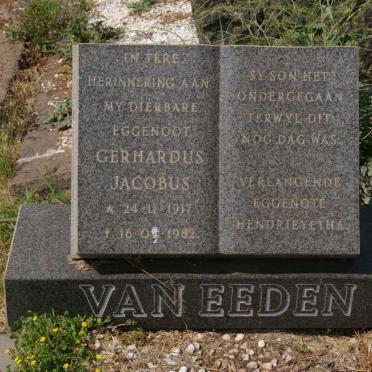 EEDEN Gerhardus Jacobus, van 1917-1982 &amp; Susanna Magdalena 1915-1968