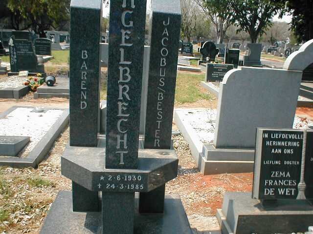 ENGELBRECHT Barend Jacobus Bester 1930-1985