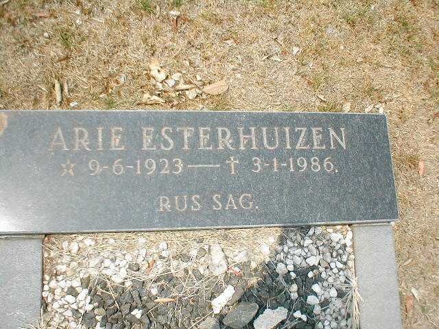 ESTERHUIZEN Arie 1923-1986