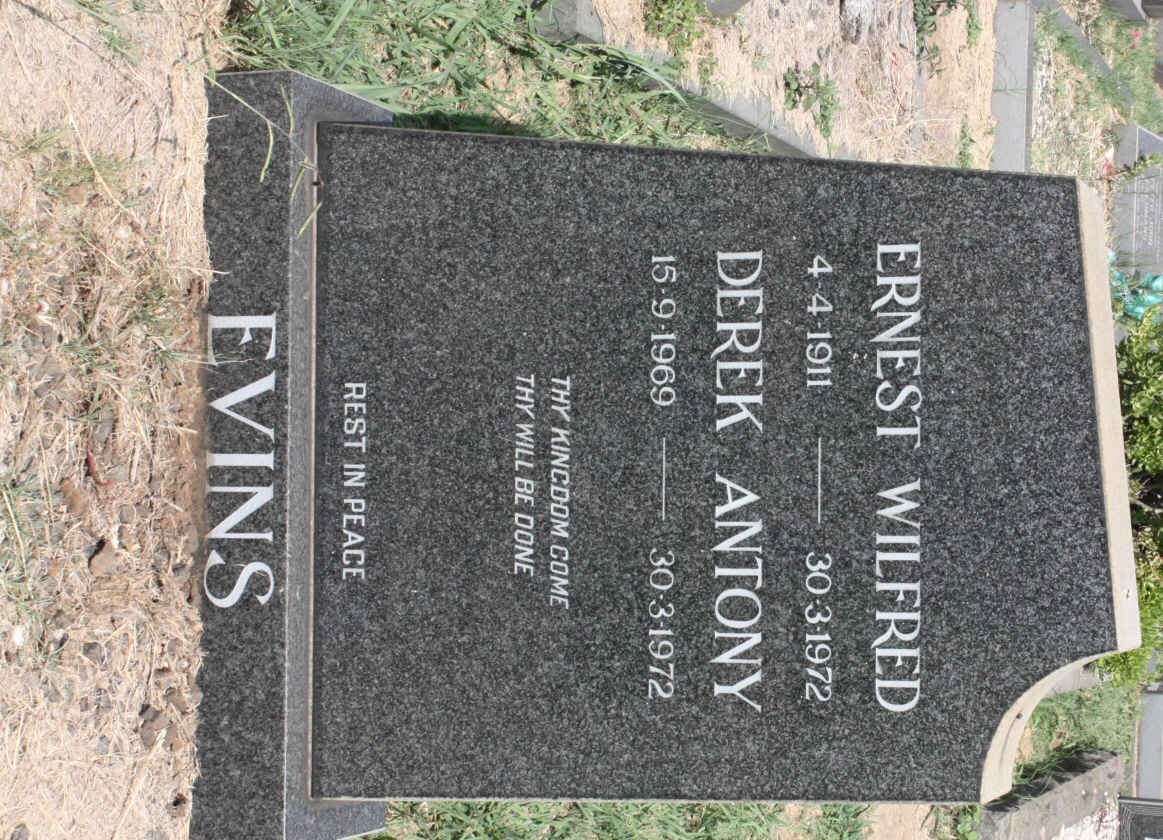 EVINS Ernest Wilfred 1911-1972 :: EVINS Derek Antony 1969-1972