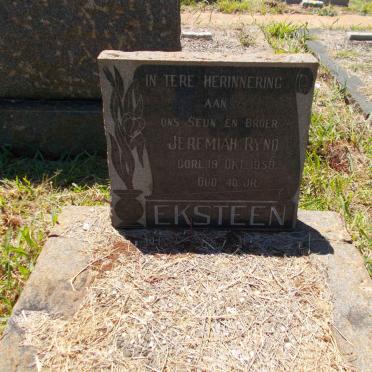 EKSTEEN Jeremiah Ryno -1958