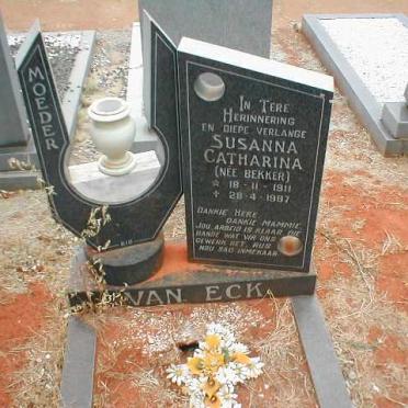 ECK Susanna Catharina, van nee BEKKER 1911-1987
