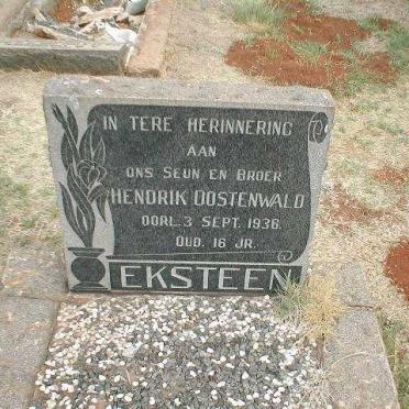EKSTEEN Hendrik Oostenwald -1936