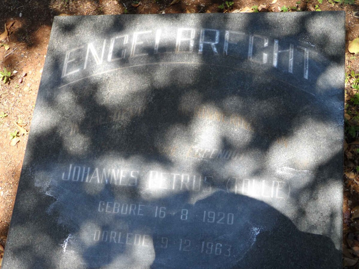 ENGELBRECHT Johannes Petrus 1920-1963