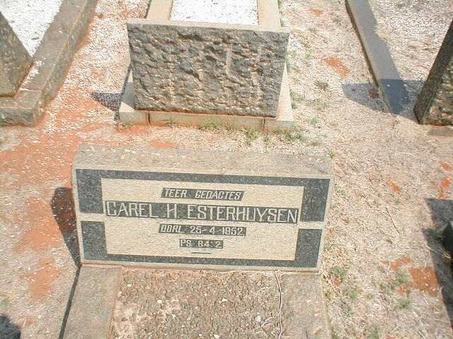 ESTERHUYSEN Carel H.  -1952