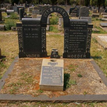 EEDEN B.L.B, van 1885-1958 &amp; Magdalena Aletta PRETORIUS -1953