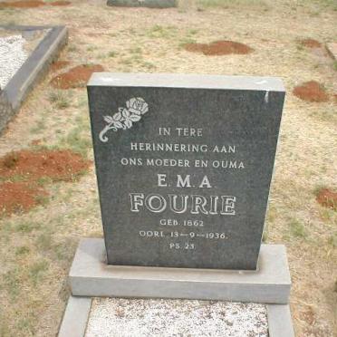 FOURIE E.M.A. 1862-1936