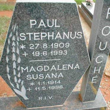 FOUCHÉ Paul Stephanus 1909-1993 &amp; Magdalena Susana 1914-1996