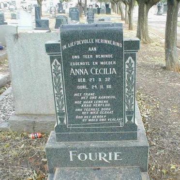 FOURIE Anna Cecilia 1932-1966