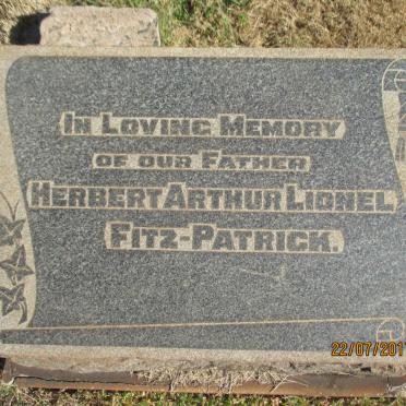 FITZ-PATRICK Herbert Arthur Lionel