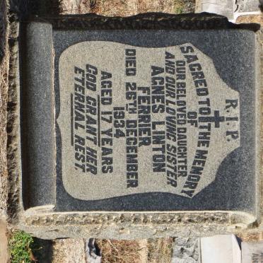 FERRIER Agnes Linton -1934