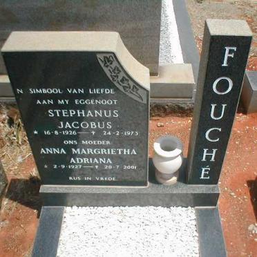 FOUCHÉ Stephanus Jacobus 1926-1973 &amp; Anna Margrietha Adriana 1927-2001