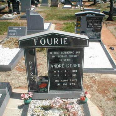 FOURIE André Derek 1959-1999