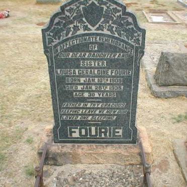 FOURIE Louisa Geraldine 1905-1935