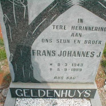 GELDENHUYS Frans Johannes J. 1943-1989