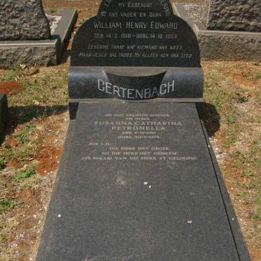GERTENBACH William Henry Edward 1918-1964 &amp; Susanna Catharina Petronella 1916-1978