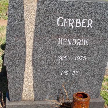 GERBER Hendrik 1915-1975 &amp; Martha Elizabeth 1918-2008 