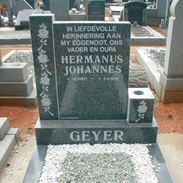 GEYER Hermanus Johannes 1921-1999