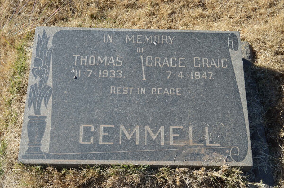 GEMELL Thomas -1933 &amp; Grace CRAIG -1947