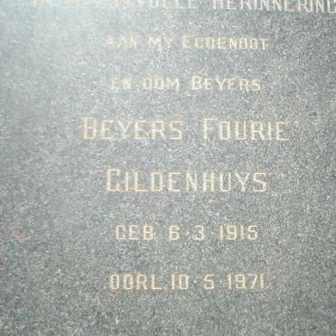 GILDENHUYS Beyers Fourie 1915-1971