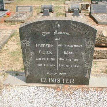 GLINISTER Frederik Pieter 1896-1977 &amp; Hannie 1907-1952