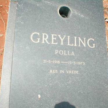 GREYLING Polla 1918-1973