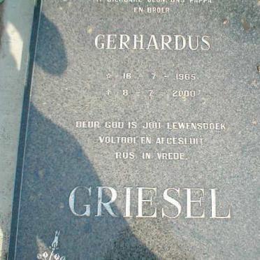 GRIESEL Gerhardus 1965-2000