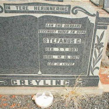 GREYLING Stefanus G. 1907-1967