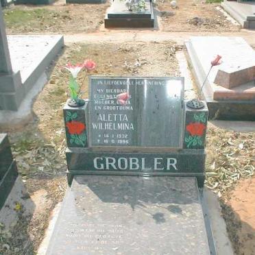 GROBLER Aletta Wilhelmina 1932-1996