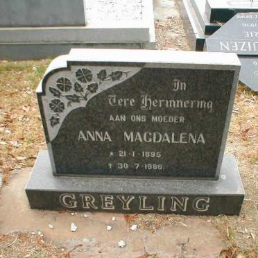 GREYLING Anna Magdalena 1895-1986